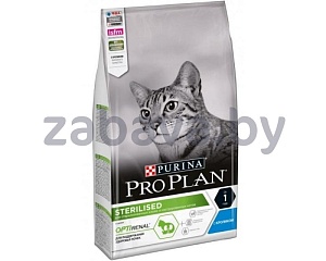 Корм Pro Plan Sterilised Optirenal для стерилизованных кошек и кастрированных котов с кроликом, 10 кг