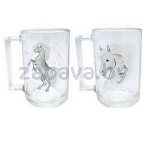 Кружка «Фитнес», звездный конь, стекло, 320 мл