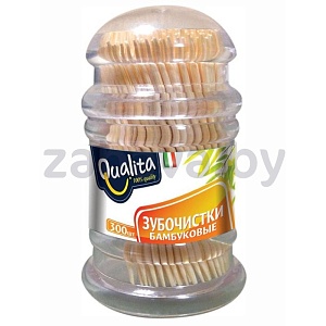 Зубочистки бамбуковые Qualita, 300 шт.