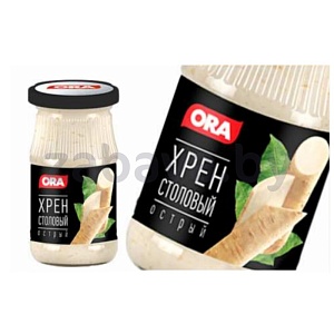 Хрен Ora, столовый, острый, 170 г