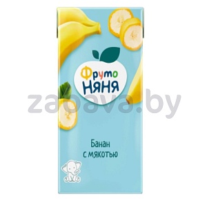 Нектар «Фруто няня», банан с мякотью, 200 мл