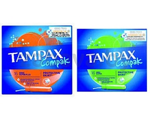 Тампоны с аппликатором Tampax Compak, 16 шт., в ассортименте
