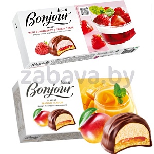 Десерт Bonjour Souffle Konti, клубника со сливк. или манго, 232 г