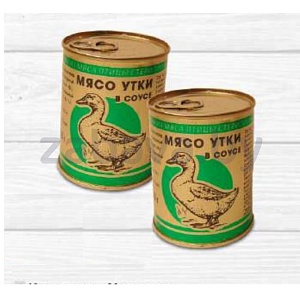 Консервы «Мясо утки в соусе», 338 г, «Березовский» ККЗ