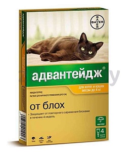 Капли на холку от блох «Адвантейдж», 0.4 мл, 1 пипетка
