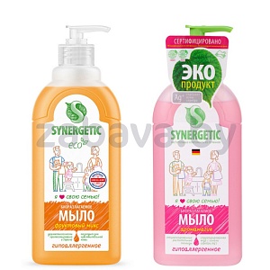 Мыло жидкое Synergetic, 500 мл, в ассорт.