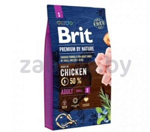 Сухой корм Brit для взрослых собак мелких пород, Premium by Nature Adult, 8 кг