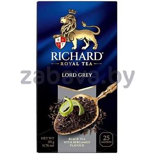 Чай Richard, Lord Grey, черный, 25 пак. × 2 г