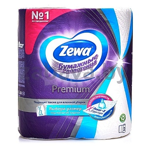 Бумажные полотенца Zewa Premium, 2 сл., 2 рул.