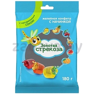 Конфеты желейные «Золотая стрекоза», в ассорт., 180 г