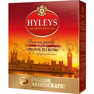 Чай черный Hyleys «Английский аристократический», 100 пакет.