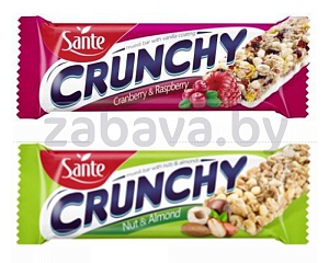 Батончик-мюсли Sante Crunchy, 40 г, 3 шт.