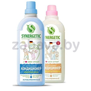 Кондиционер-ополаскиватель для белья, Synergetic, 1 л, в ассорт.