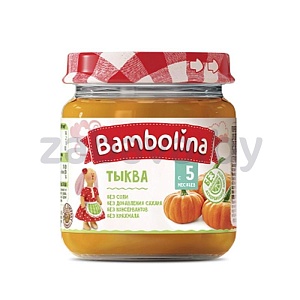 Пюре Bambolina, тыква, 100 г