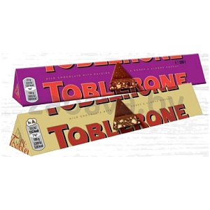 Шоколад Toblerone, 100 г, в ассорт.