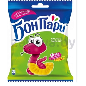 Мармелад жевательный «Бон Пари» «Кислая змейка», 120 г