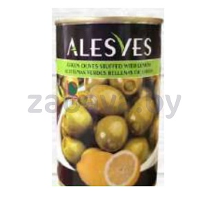 Оливки Alesves, фаршир. лимоном, 300 г