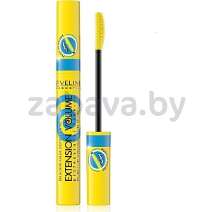 Тушь для ресниц Eveline Extension voliume потрясающий эффект push-up! X10, 10 мл