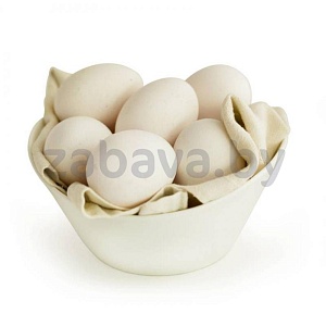 Яйцо куриное C-2, белое, фасованное, 10 шт., «1-я Минская ПФ»