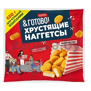 Хрустящие наггетсы «Петруха&Готово», замор., 650 г