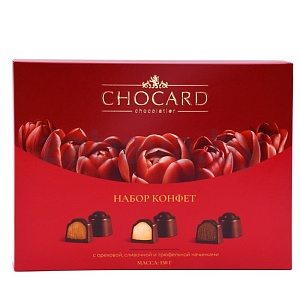 Набор конфет Chocard, с орех., сливочн. и трюф. начин., РФ, 150 г