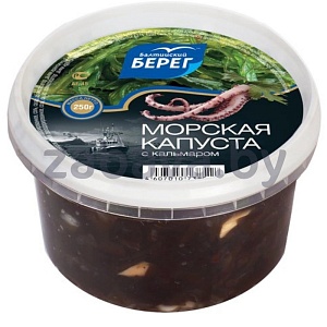 Салат из морской капусты «Балтийский берег», с кальмарами, 250 г