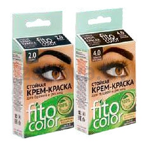 Краска для бровей и ресниц FitoColor, 2 × 2 мл, в ассортименте