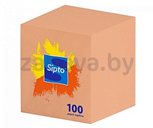 Салфетки бумажные Sipto, цветные, 100 листов