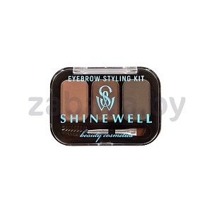 Набор для моделирования формы бровей Shinewell, тени, BSK 1