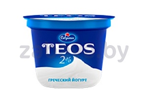 Йогурт Teos «Греческий», натуральный, 2%, 250 г