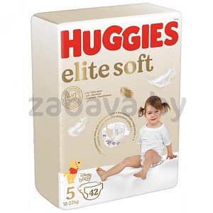 Подгузники детские Huggies Elite Soft Mega (12-22 кг), 42 шт.