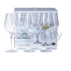 Набор бокалов для вина Uria Optic, стекло, 6 шт., 600 мл