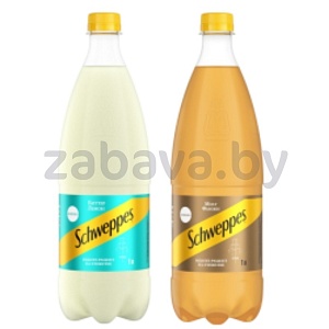 Напиток Schweppes, биттер лемон или молт фьюжн, 1 л