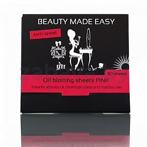 Салфетки для лица Beauty Made Easy матирующие бумажные, 80 шт.
