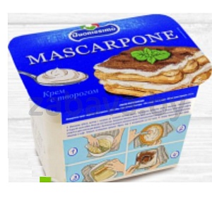 Крем Buonissimo, Mascarpone, с творогом, 250 г
