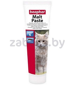 Паста Beaphar Malt Pastе, для кошек, для вывода шерсти из кишечника, 100 г