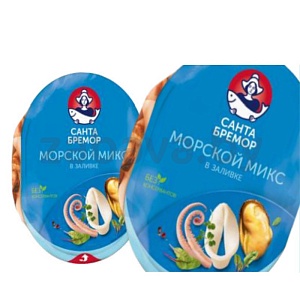 Коктейль из морепродуктов «Санта Бремор» «Морской микс», 360 г