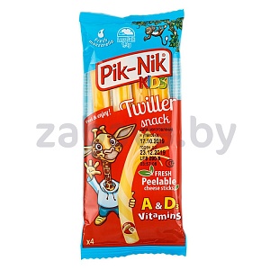 Сыр полутвердый Pik-nik, незрелый, палочки сырные Kids, 40%, 80 г