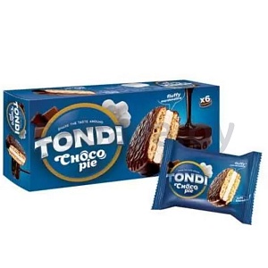 Печенье глазир. Tondi Choco Pie, 30 г × 6 шт., 180 г