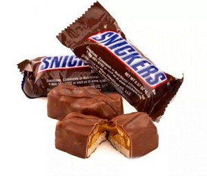 Шоколадные батончики Snickers minis, 1 кг