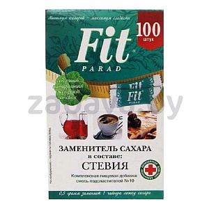 Заменитель сахара Fit Parad, № 10, 100 шт.