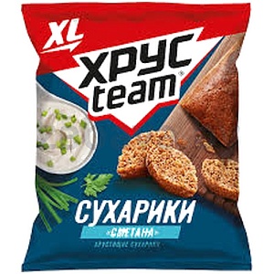Сухарики «Хрусteam», сметана, 100 г
