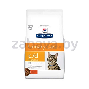 Сухой корм для кошек Hill’s Prescription Diet c/d Multicare Urinary Care, курица, 1,5 кг