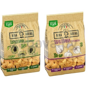 Тараллини Nina Farina, классич. или с чесноком, 180 г