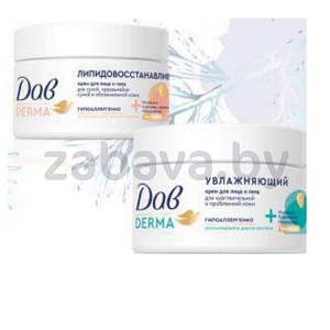 Крем для лица и тела «Дав», увлажн. или липидовосст., 285 мл