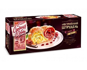 Штрудель «Сдобная особа» «Австрийский», вишня-ваниль, 400 г