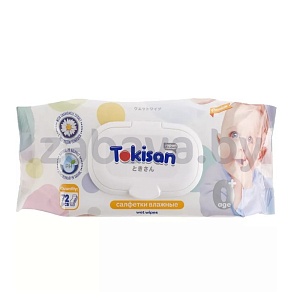 Салфетки детск. влажные Tokisan, ультрамягк. с ромашкой, 72 шт.