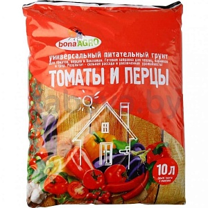 Грунт Bona Agro для томатов и перцев, 10 л