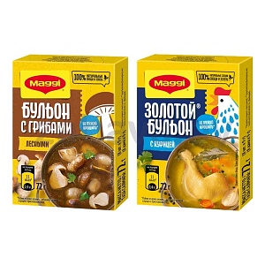 Бульон Maggi, курица или с лесными грибами, 72 г