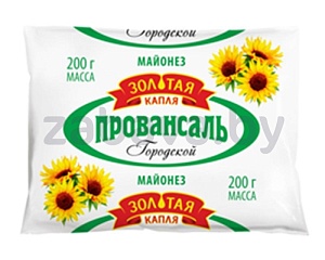 Майонез «Золотая капля» «Провансаль городской», 50%, 200 г